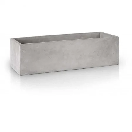 Osłonka doniczka szara prostokątna betonowa 32,5 cm