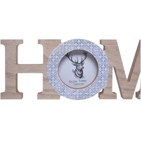 Napis HOME z ramką na zdjęcie dekoracja skandynawska 30 cm 