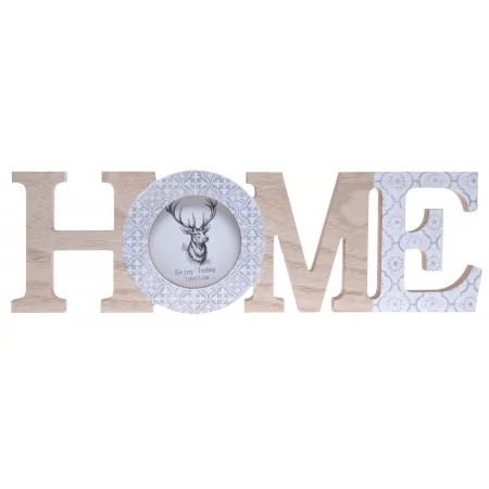 Napis HOME z ramką na zdjęcie dekoracja skandynawska 30 cm 