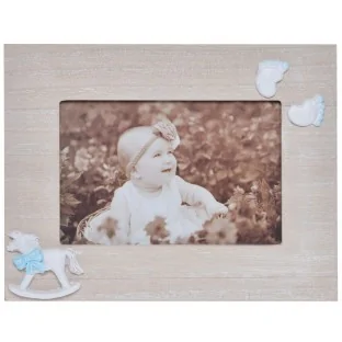Ramka na zdjecie dla chłopca 21x16 z konikiem