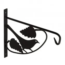 Wieszak ozdobny na kwiaty doniczkę uchwyt z ptakiem