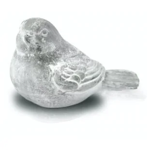 Ptaszek szary betonowy figurka do ogrodu 9 cm