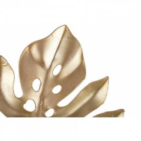 Wieszak metalowy złoty liść monstery 1 haczyk 18 cm 