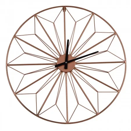 Zegar metalowy okrągły ścienny miedziany 60 cm