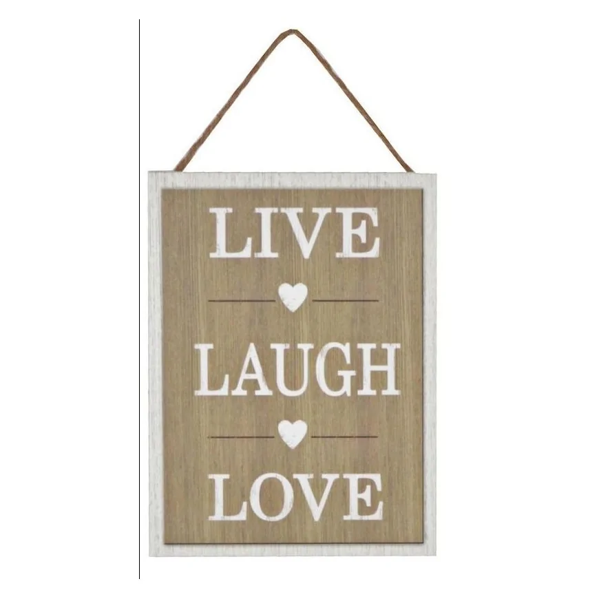 Obrazek mały z napisem Live Laugh Love15x20 cm