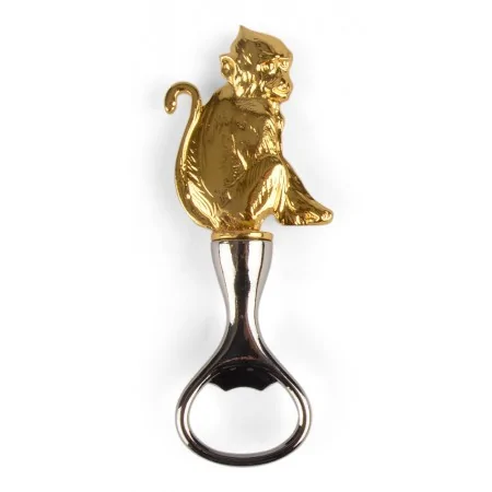 Otwieracz do butelek ze złotą małpką 10,5 cm