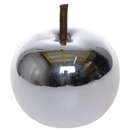 Jabłko srebrne figurka dekoracja do stroika 8 cm