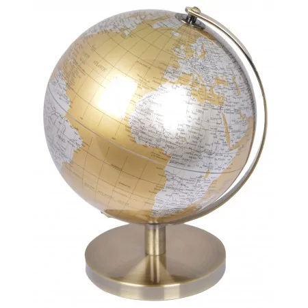 Globus złoty srebrny 28  cm