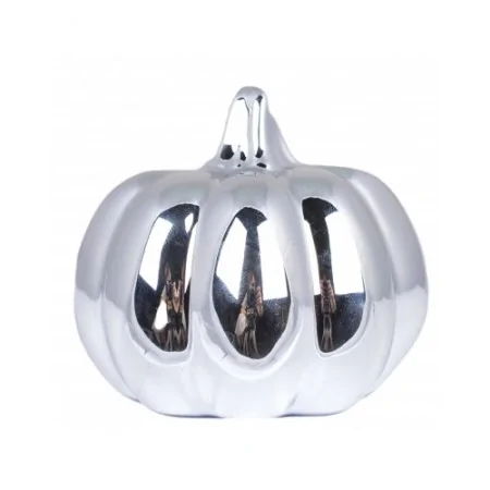 Dynia srebrna figurka ceramiczna dekoracja 7,5 cm