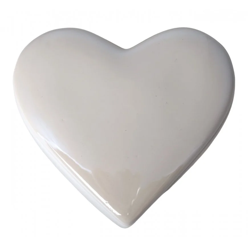 Puzderko serce ceramiczne białe...