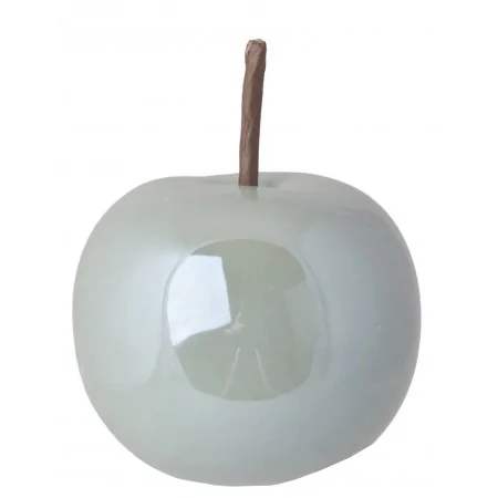 Jabłko zielone ceramiczne figurka 10 cm
