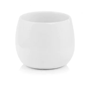 Osłonka biała kula doniczka 15 cm