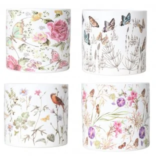 Osłonka na doniczkę w kwiaty motyle doniczka 12,5 cm