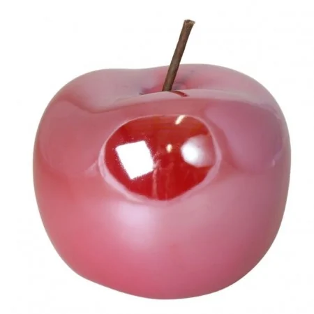 Jabłko czerwone duże perłowe figurka do dekoracji 12 cm