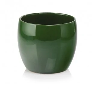 Osłonka zielona doniczka kula 16 cm