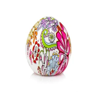 Jajko wielkanocne kolorowe dekoracja ozdoba 8 cm