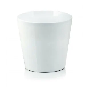 Osłonka biała doniczka ceramiczna 17 cm