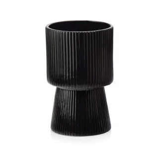 Osłonka wysoka czarna karbowana 22 cm