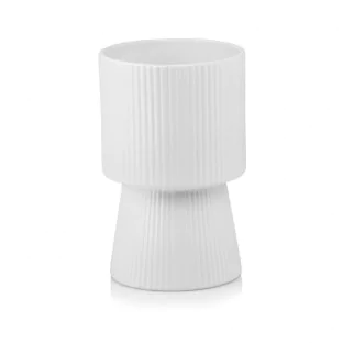 Osłonka wysoka biała karbowana 22 cm