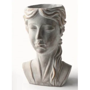 Osłonka głowa twarz betonowa szara 12 cm