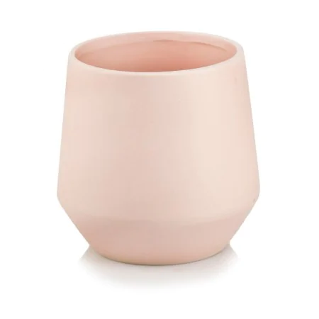 Osłonka różowa matowa gładka ceramiczna 13 cm