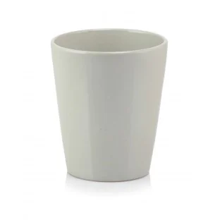 Osłonka na storczyka jasno szara ceramiczna 15 cm