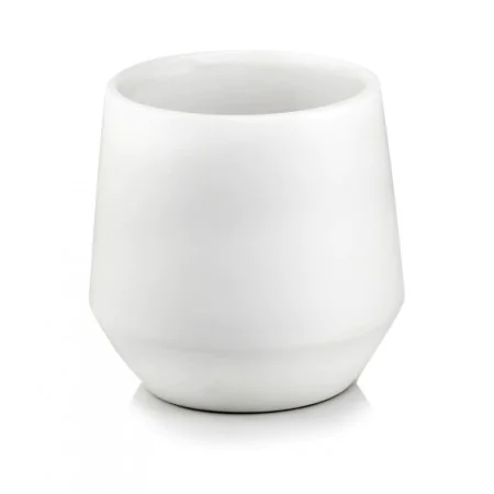 Osłonka biała matowa gładka ceramiczna 13 cm
