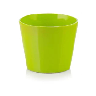 Osłonka zielona pod prymulkę ceramiczna 12 cm