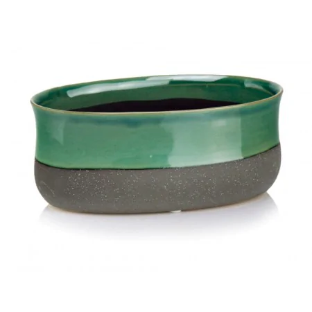 Osłonka owalna turkusowa cieniowana vintage 25,5 cm