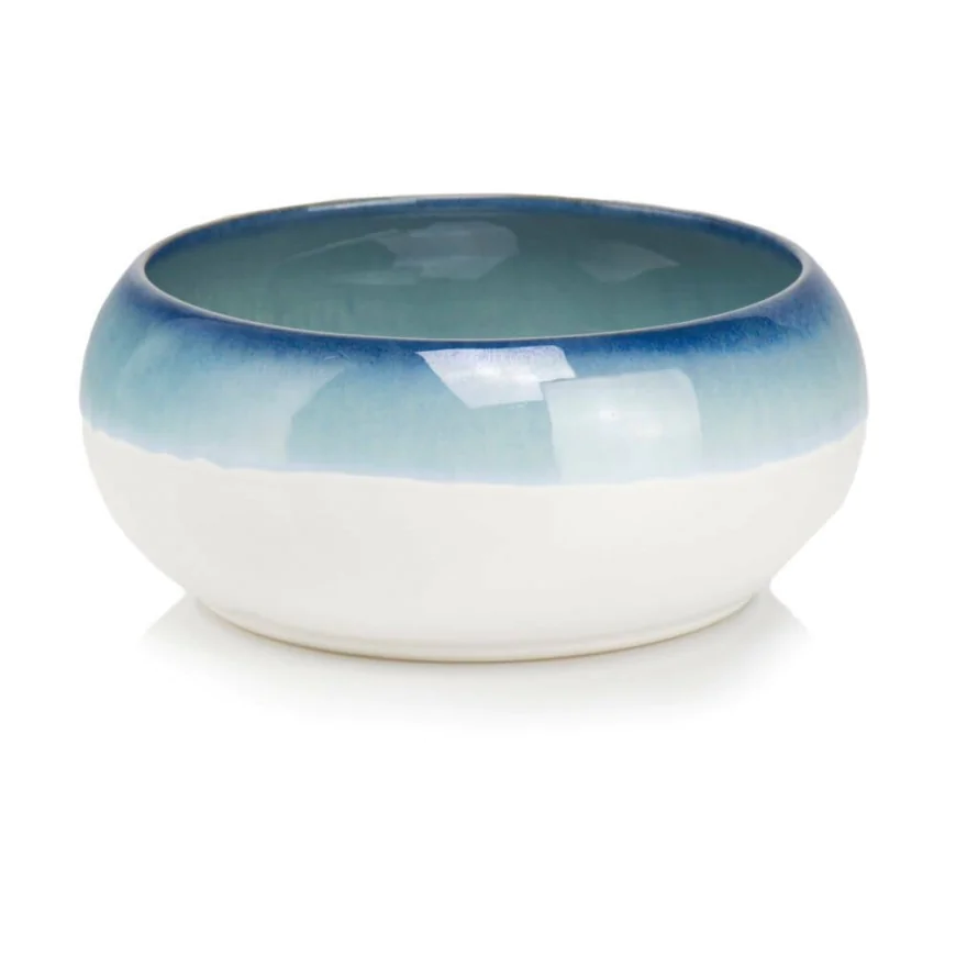 Misa biała z niebieskim paskiem...