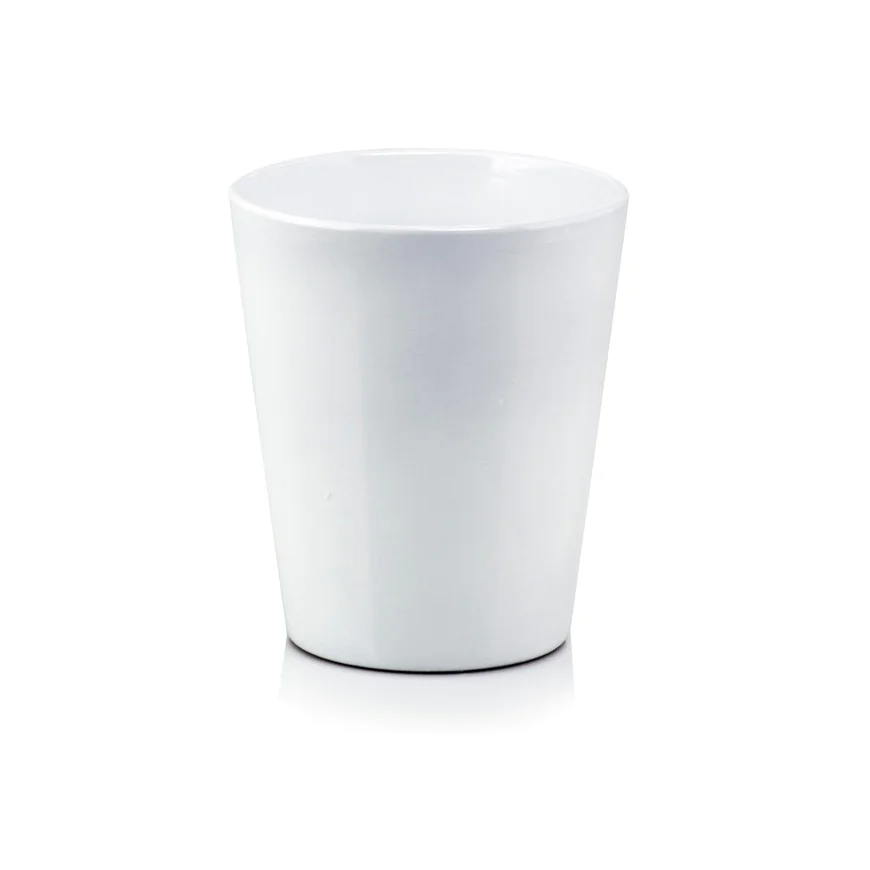 Osłonka biała ceramiczna doniczka 10,5 cm