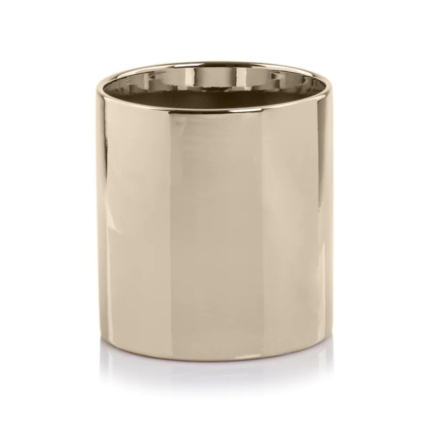 Złota osłonka cylinder ceramiczna 15 cm