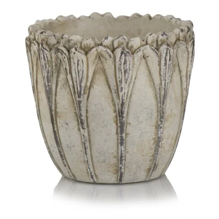 Osłonka szaro fioletowa donica vintage 14 cm