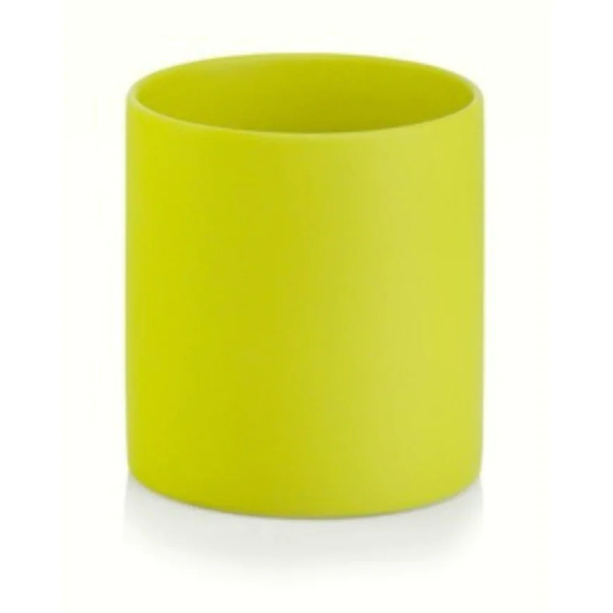 Osłonka seledynowa matowa ceramiczna walec 13 cm