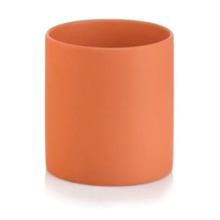Osłonka pomarańczowa matowa ceramiczna walec 13 cm
