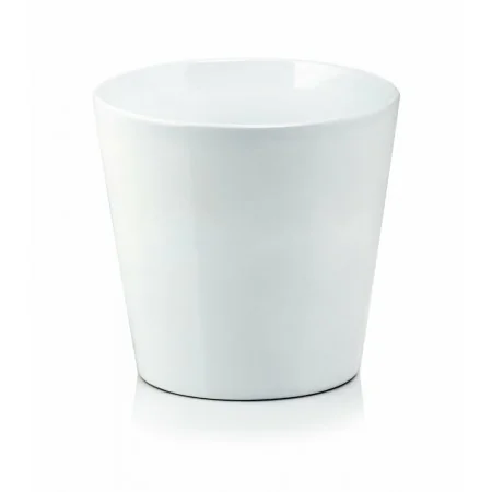 Osłonka biała mała doniczka ceramiczna 9,5 cm