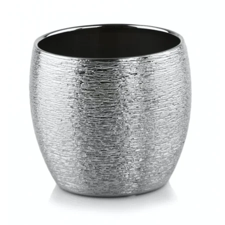 Osłonka srebrna kula doniczka grawer glamour 14 cm