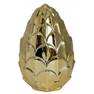 Karczoch złoty ceramiczny dekoracja 18 cm