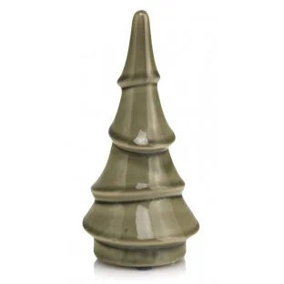 Choinka ceramiczna zielona dekoracja 20 cm