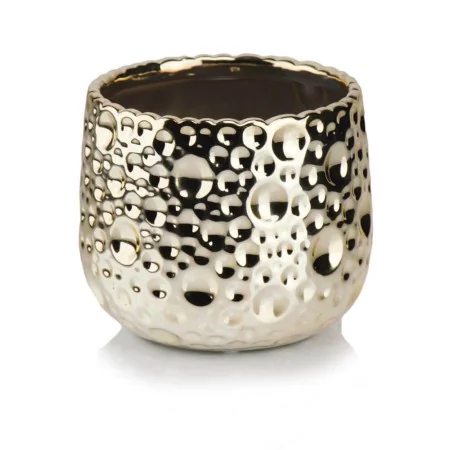 Osłonka złota kula ceramiczna doniczka 16 cm