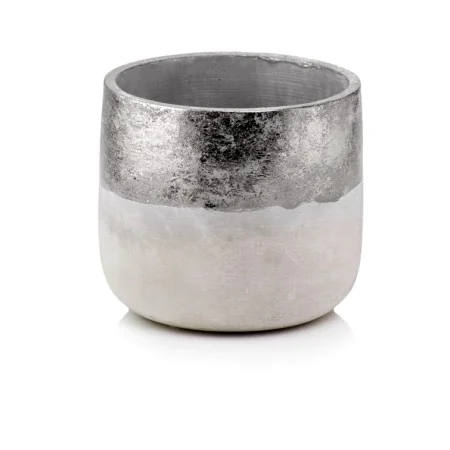 Osłonka szara ze srebrnym paskiem betonowa 12,5 cm