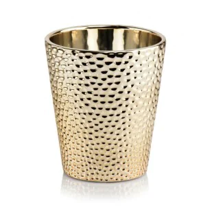 Osłonka złota na storczyka ceramiczna glamour 13 cm