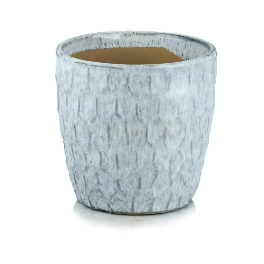 Osłonka niebieska błękitna cieniowana doniczka 16 cm