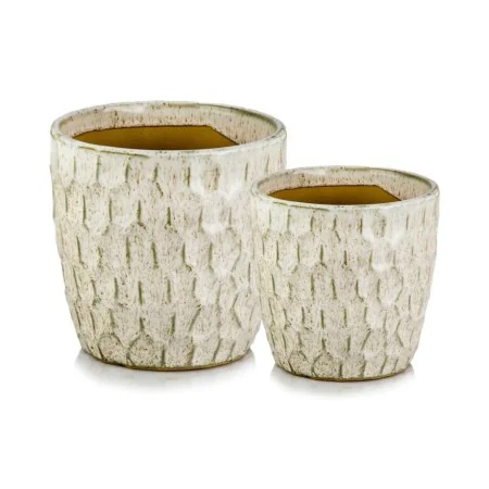 Osłonka kremowa cieniowana doniczka 21 cm