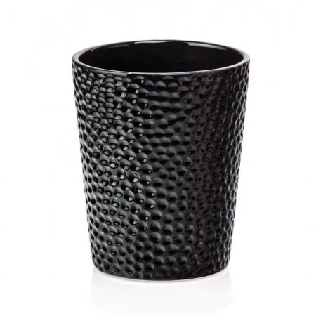 Osłonka czarna niska ceramiczna 10,5 cm