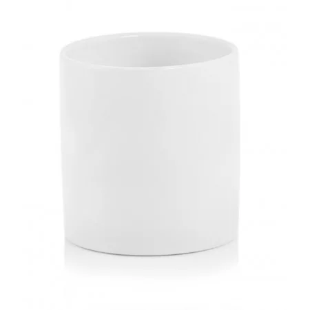 Osłonka biała połysk ceramiczna walec 13 cm