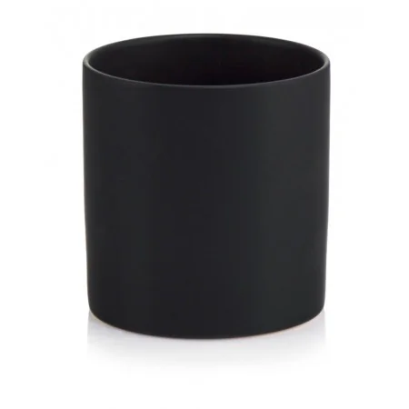 Osłonka czarna matowa ceramiczna walec 13 cm