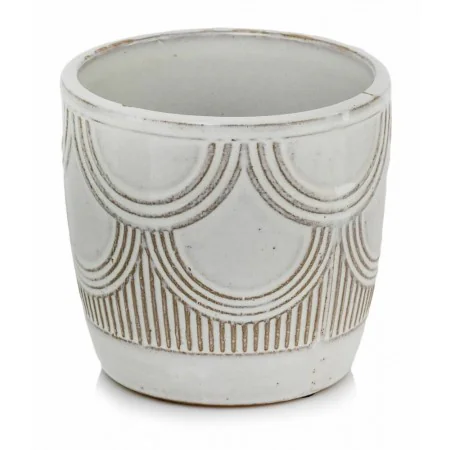 Osłonka kremowa mała ceramiczna rustykalna 13 cm