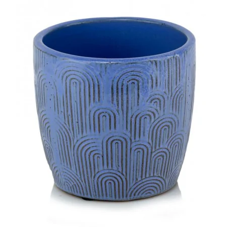 Osłonka fioletowa mała ceramiczna rustykalna 13 cm