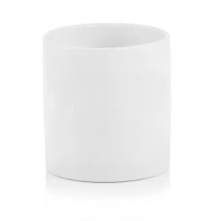 Osłonka biała połysk ceramiczna walec 15 cm